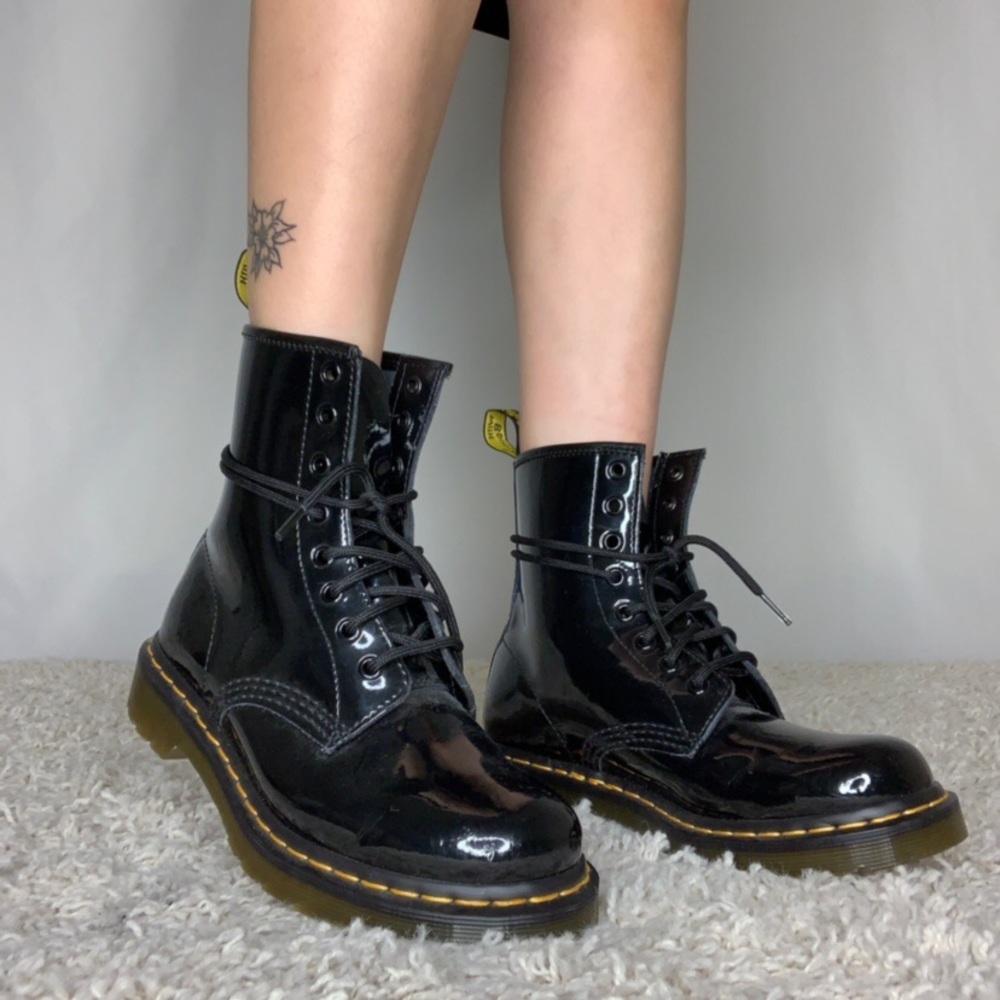 Patent Leather 1460 Doc Martens for Smooth Leather